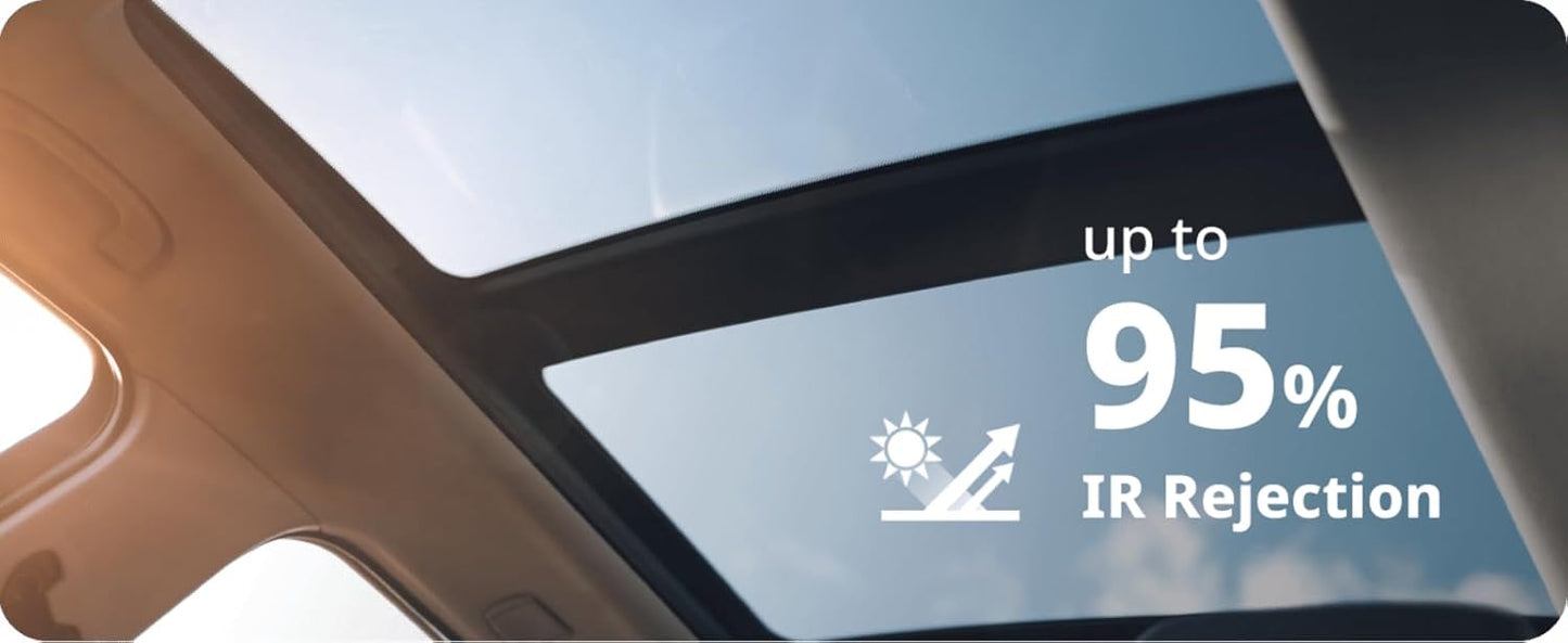 Nano Ceramic Window Tint Film for Cars and Building, Charcoal, 2 Ply Scratch Resistant, Heat Control, and UV 99%, IR 93% Rejection, 35% VLT, 36inx100ft