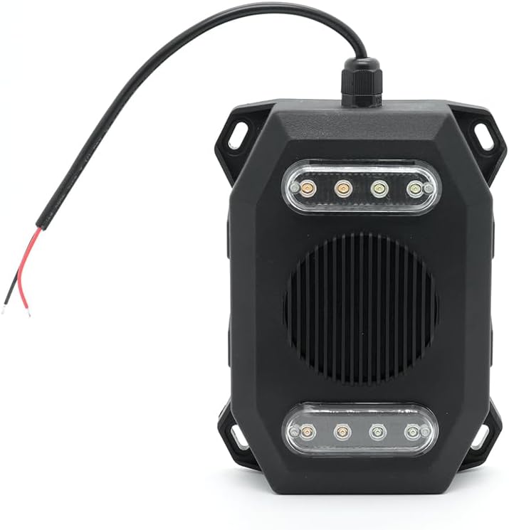 102dB Reversing Backup Alarm & Light Warning System – 12-24V Beep Sound Safety Alert for Vehicles