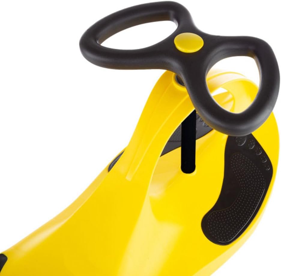 Wiggle Car - Ride on Toy for Ages 3 and Up - Toddler Ride on Toys with no Batteries, Gears or Pedals Just Twist, Wiggle, and Go by Lil’ Rider (Yellow)