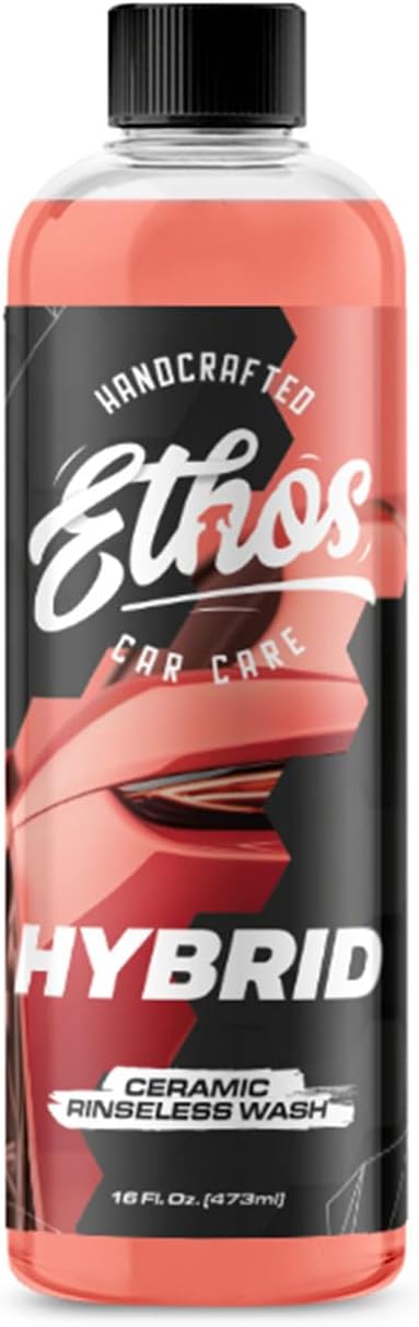 Ethos Hybrid Ceramic Rinseless Car Wash - Spot Free Rinse for Cars Waterless Wash - No Rinse Wash - Spot Free Car Wash (16oz)