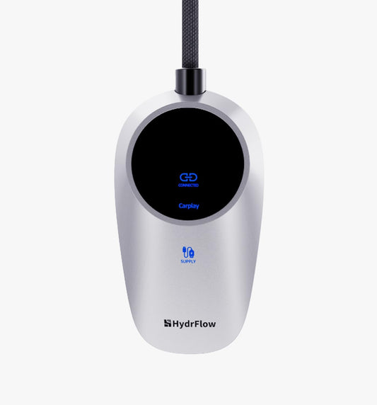 Wireless CarPlay Adapter for iPhone with LED Display 2025 Upgrade, Convert Wired to Apple Wireless CarPlay Adapter, Stable Control & No Delay CarPlay for iOS 10+ & Cars from 2015+, Space Silver