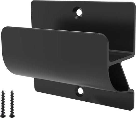 Ladder Hooks for Garage Organization, Wall Mount Storage Rack, Heavy Duty Hangers for Wheelbarrow, Black with Screws