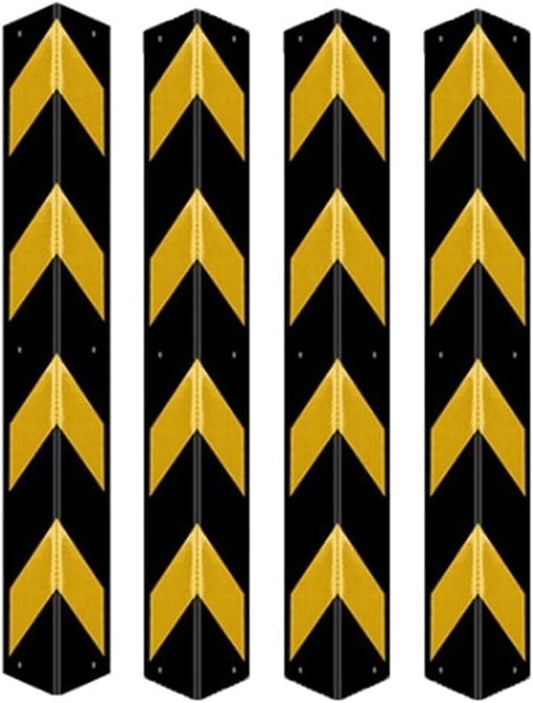 Garage Wall Guards Edge Rubber Protector Wall Corner Bumper Guards for Parking Protect Car Corner Guards Bumpers Pole (Color : 1, Size : 4pcs)