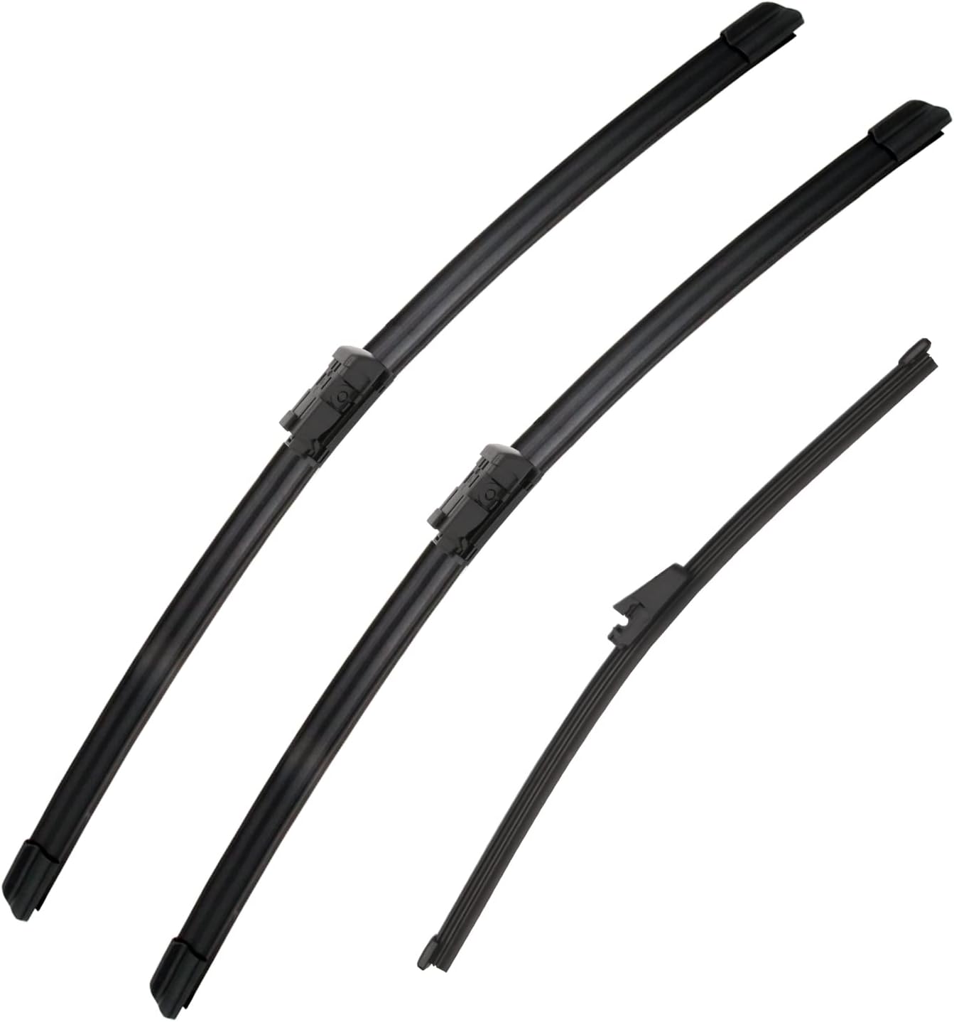 3Pcs Windshield Wipers Blades for Volkswagen Tiguan 2007-2017, Original Equipment Automotive Replacement Windshield Wiper Blades for My Car-24"/21"/13" (Pack of 3)
