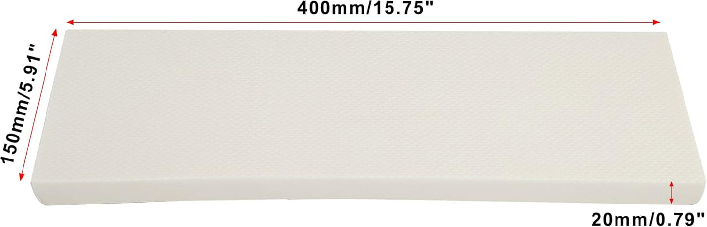 X AUTOHAUX 400x150x20mm 2pcs Car Garage Wall Guard Door Bumper Protector Anti Collision Water Resistance EVA White