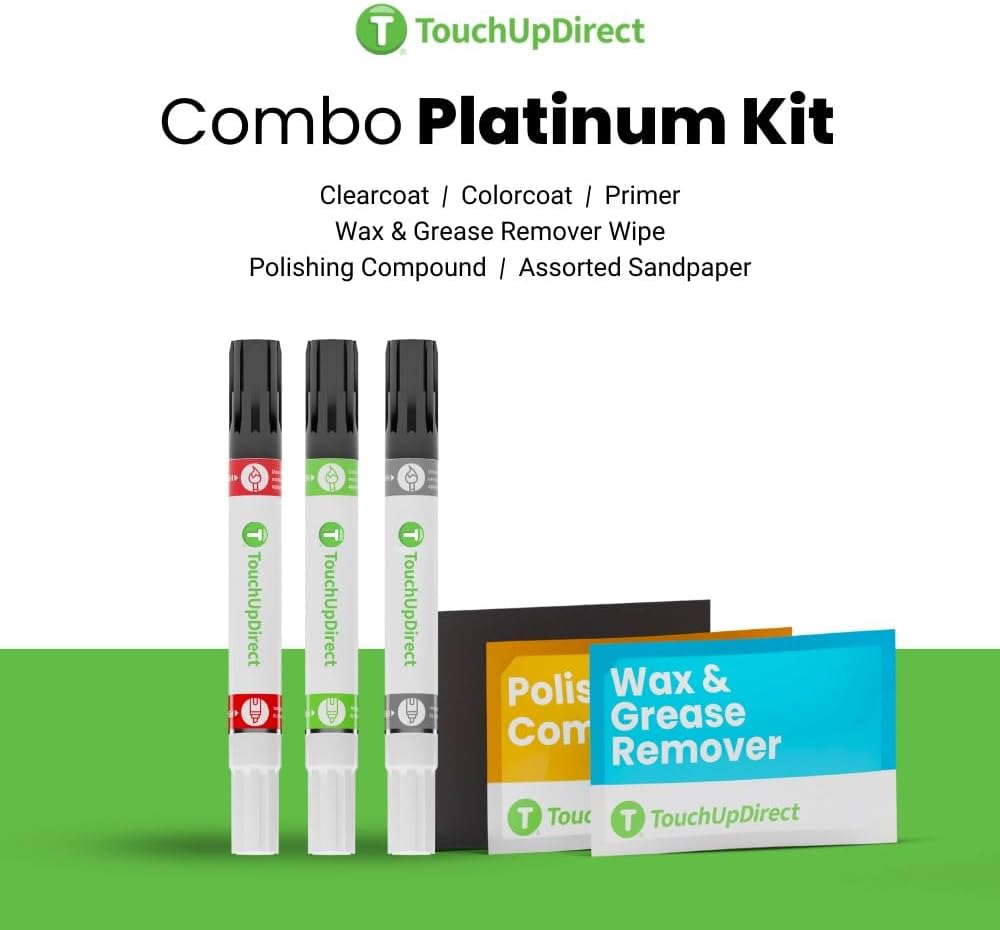 TouchUpDirect 1H1 Gray/Predawn Gray Metallic for Toyota Exact Match Touch Up Paint Combo - Platinum Package