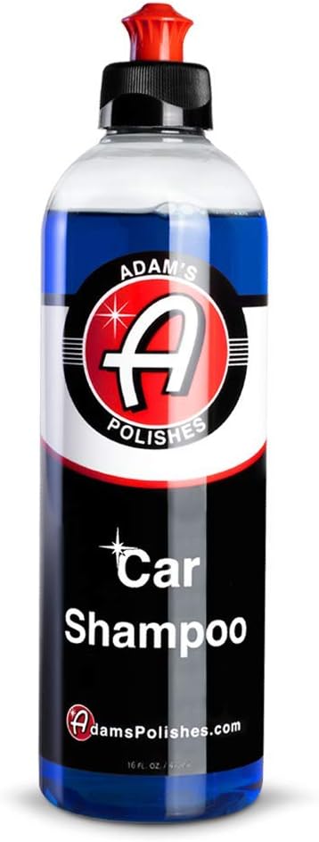 Adam's Car Shampoo (16oz) - pH Best Biodegradable Car Wash Soap for Foam Cannon, Spray Gun or Bucket - High Foam, Scratch-Free Auto Detailing for Cars, Trucks, RVs & Motorcycles