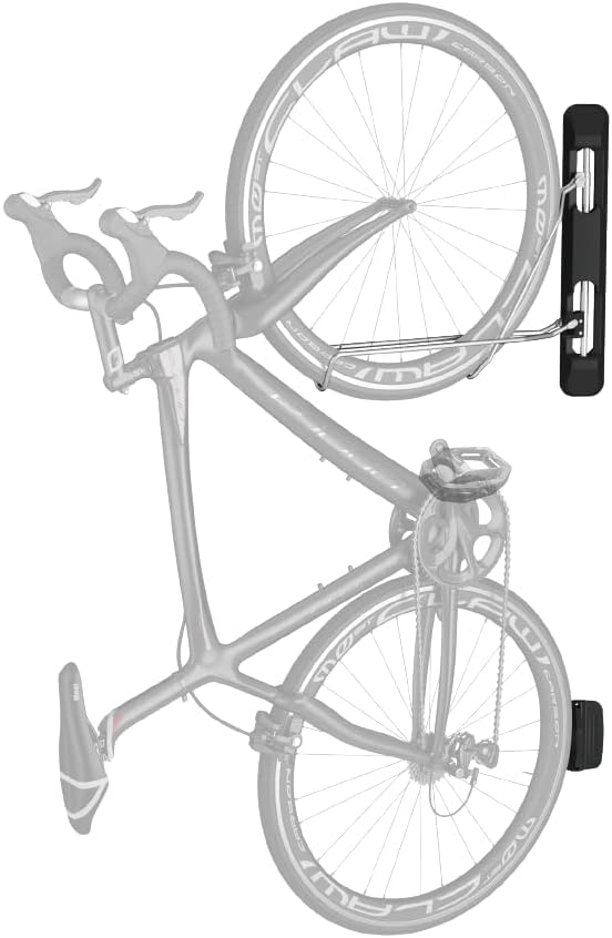 Mount Plus Bike-M Easy Wall Mounted Bike Storage Rack for Your Home Garage, Office Building | Save Space with Swings 180 Degrees | Easy Push and Pull to Wall Mount (Mountain Bike)