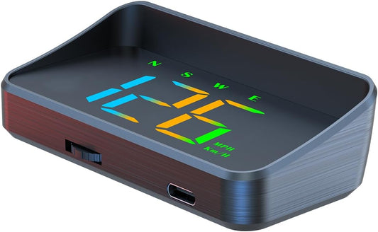 Heads Up Display M2S, GPS Speedometer Multi-Segment Alarm Settings, Fully Automatic Light Sensing, for All Speedometer Models