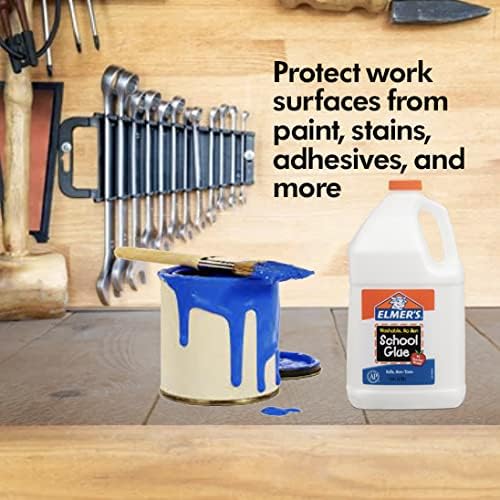 RESILIA Work Bench Mat - 23.5" X 71.5", Scratch-Resistant PVC Mats - Protect Your Workbench, Table, or Tool Station from Painting, Woodworking, Crafting, Building, & More, Clear, Made in The USA