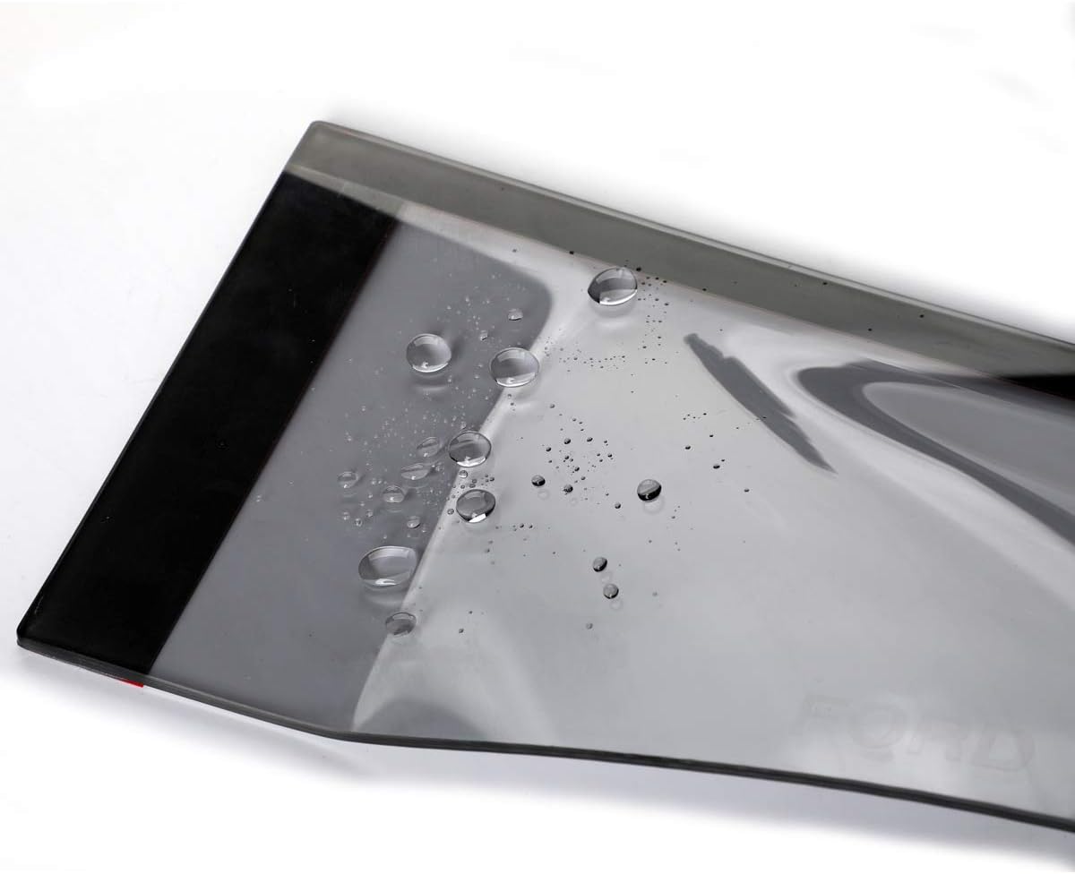 2pcs Outside Mount Style Dark Smoke Window Rain Guards Durable Side Wind Deflectors Vent Window Visors Compatible with 2014-2022 Ford Transit 92676