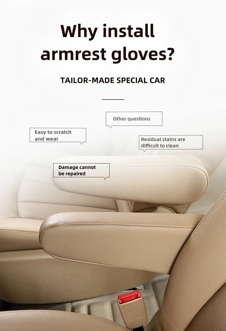 Automotive Black Cloth Fabric Armrest Covers for Cars Trucks SUVs and Vans Universal Fit 4 PCS(Black)