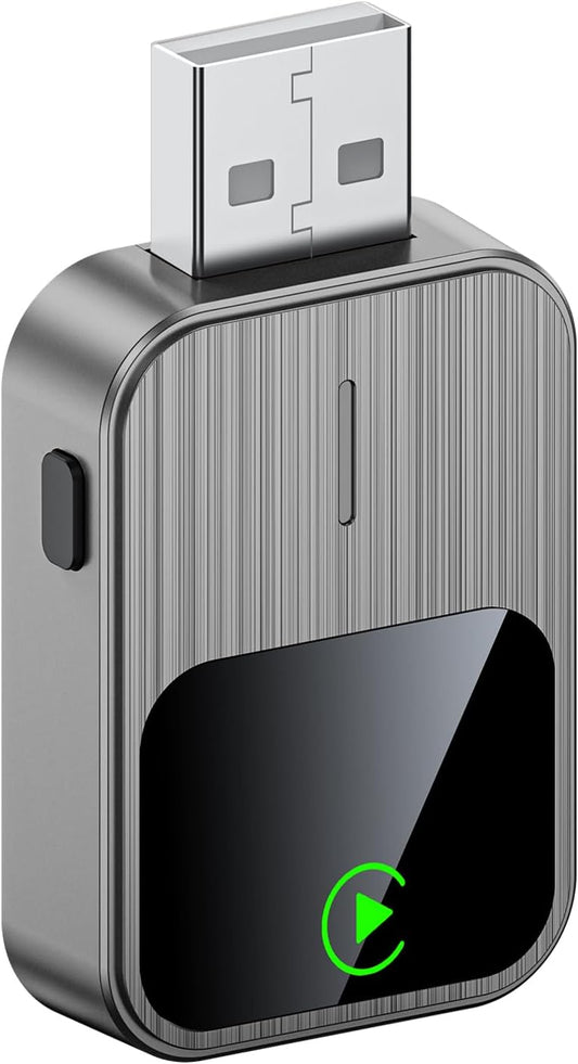 Wireless CarPlay Adapter-2025 Upgrade Built-in Wired CarPlay to Car Play Wireless Easy Use Plug&Play Fast Stable Connection Mini USB&Reset Button Design for Cars After 2016 (Only for iPhone)