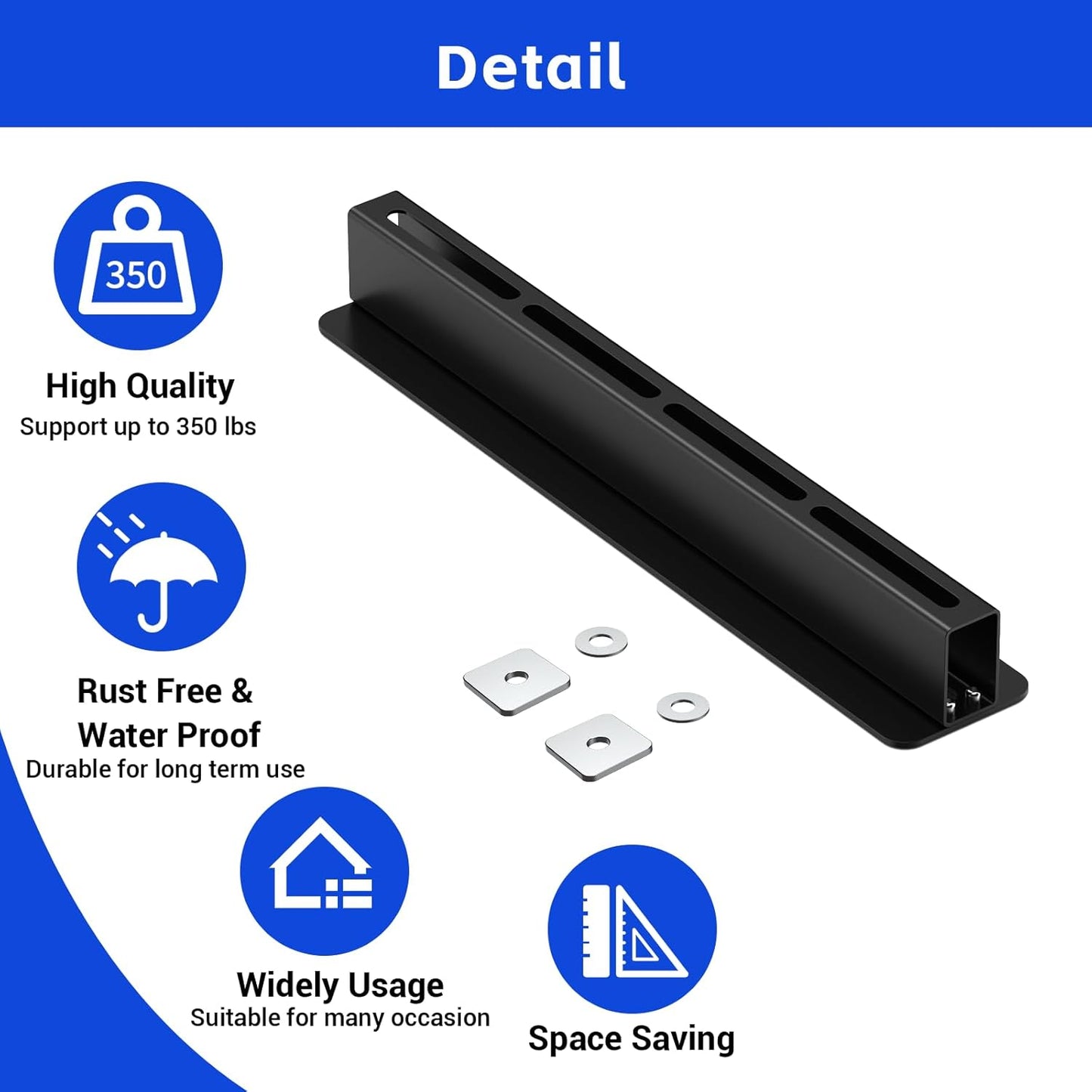 3 Pack Overhead Storage Bin Rack, Ceiling Racks for Utility Bins Organization, Heavy Duty Rack Ceiling Garage Storage for Supports Most Bins Container (for 2 Bins, Bins are not included)