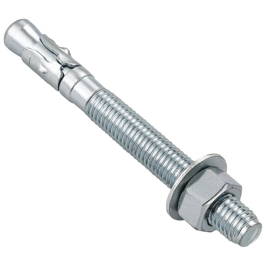 1/2x4-1/2" 10Pcs Inch Standard Fasteners for Heavy-Duty Zinc Wedge Anchors for Cement and Concrete