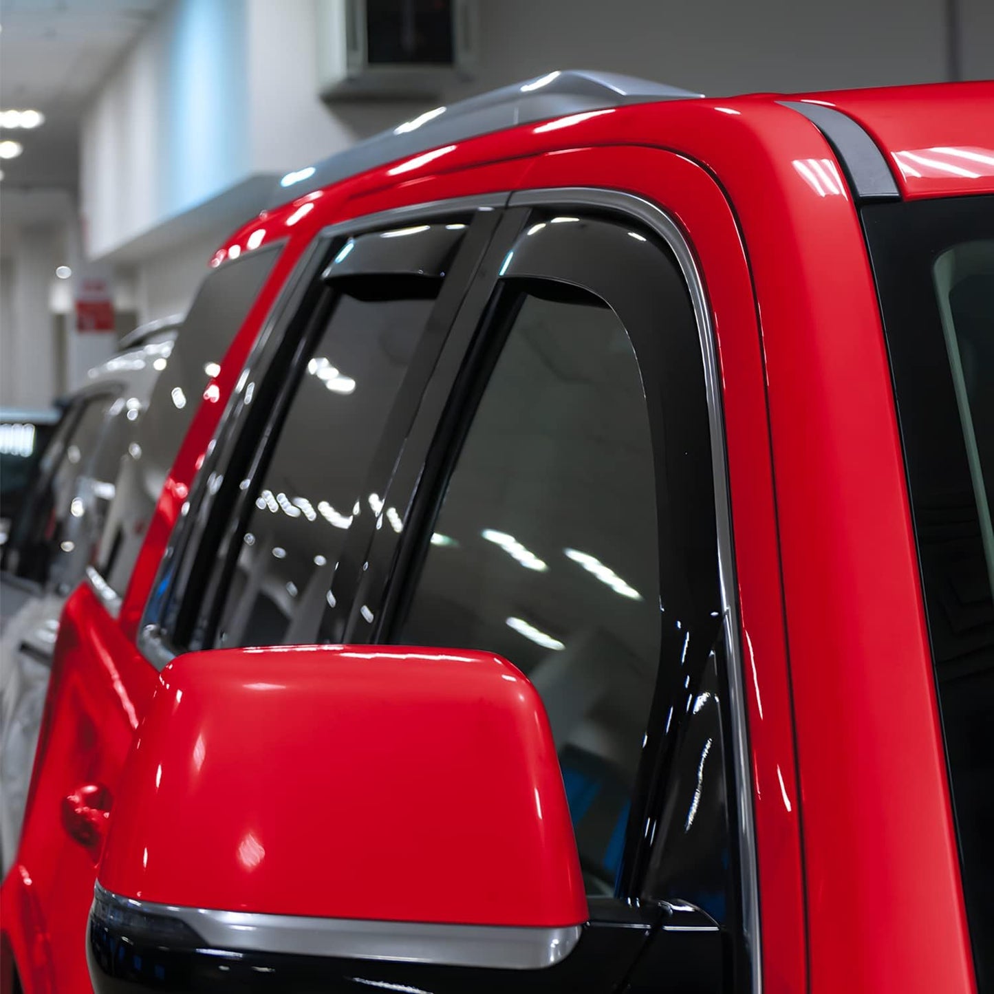 Voron Glass in-Channel Extra Durable Rain Guards for Toyota Sequoia 2023-2025, Window Deflectors, Vent Window Visors, 4 Pieces - 200556