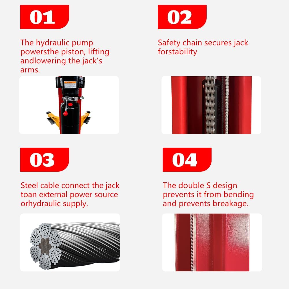 11000lbs 2 Post Lift Clearfloor Car Lift Auto Truck Hoist Lift Home Garage Shop Service Lift 11K 220V (11000lbs red)