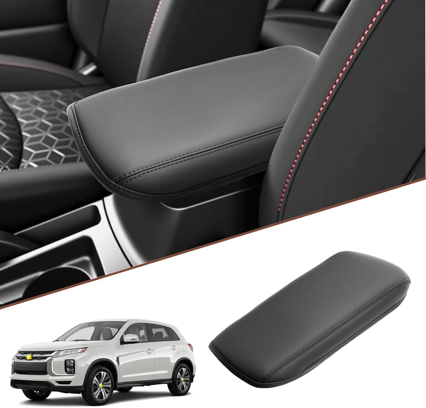 SKTU for 2021-2025 Mitsubishi Outlander Sport Center Console Cover for 2021-2025 Mitsubishi Outlander Sport Armrest Cover 2024 2025 Outlander Sport Accessories Outlander Sport Console Cushion-Durable