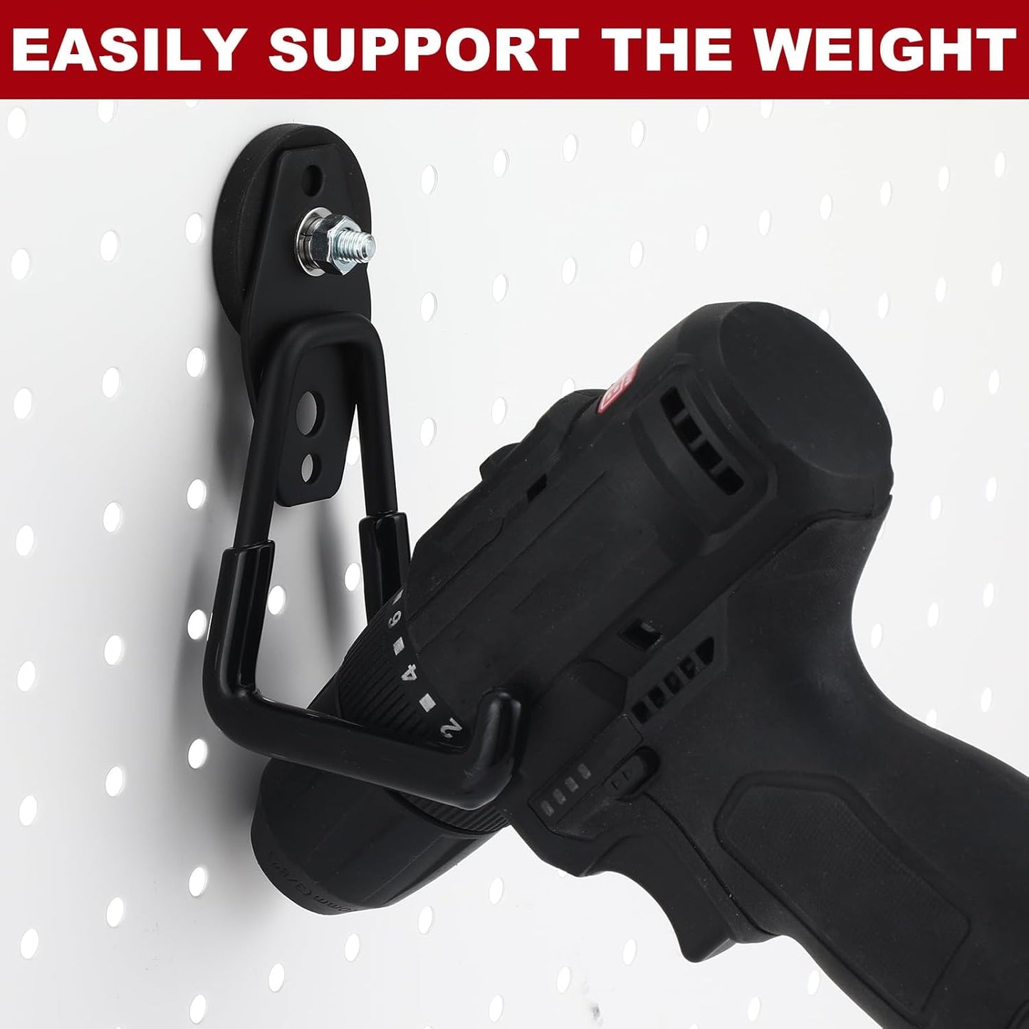 Landhoow Large Magnetic Hooks Heavy Duty Garage Magnet Hooks Strong Storage Utility Magnetic Hangers with Anti Slip Rubber Coating for Indoor and Outdoor Hanging(Black,18 Pcs)