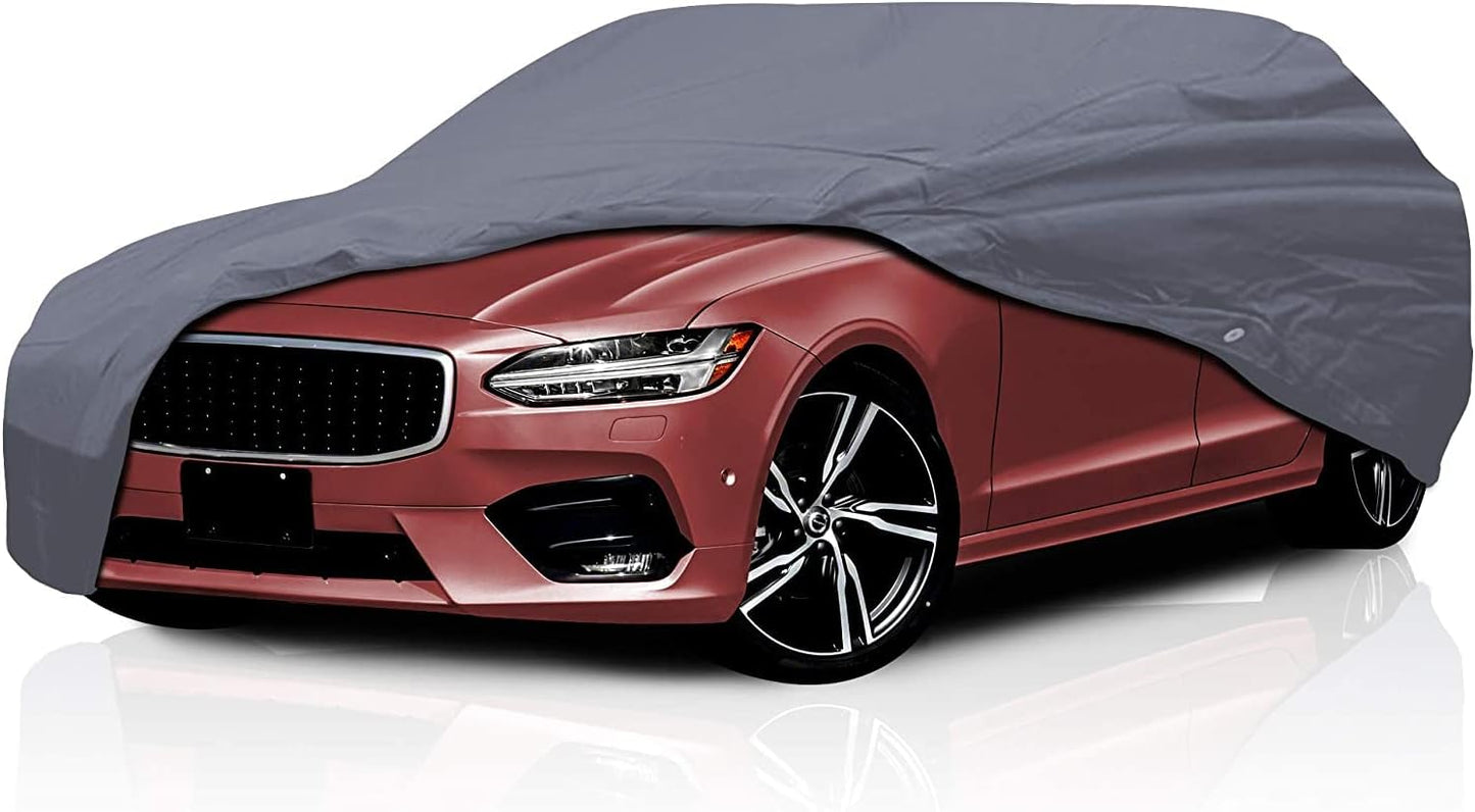 Supreme Full Car Cover – Semi Custom Fit for Full-Size Cars | Dustproof, Windproof, UV Protection, Breathable & Durable All-Weather Protection | Fits Volkswagen Jetta 2001-2005 Wagon 4-Door