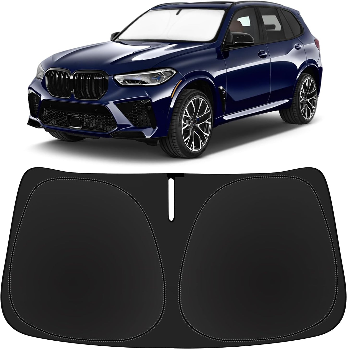 Sunshade for 2025 2026 BMW X5 Windshield Sun Shade Cover, Custom Fit BMW X5 G05 xDrive40i xDrive50i xDrive45e M50i X5 M Sport xLine SUV 2019-2024 Sun Visor Window Shield Car Accessories