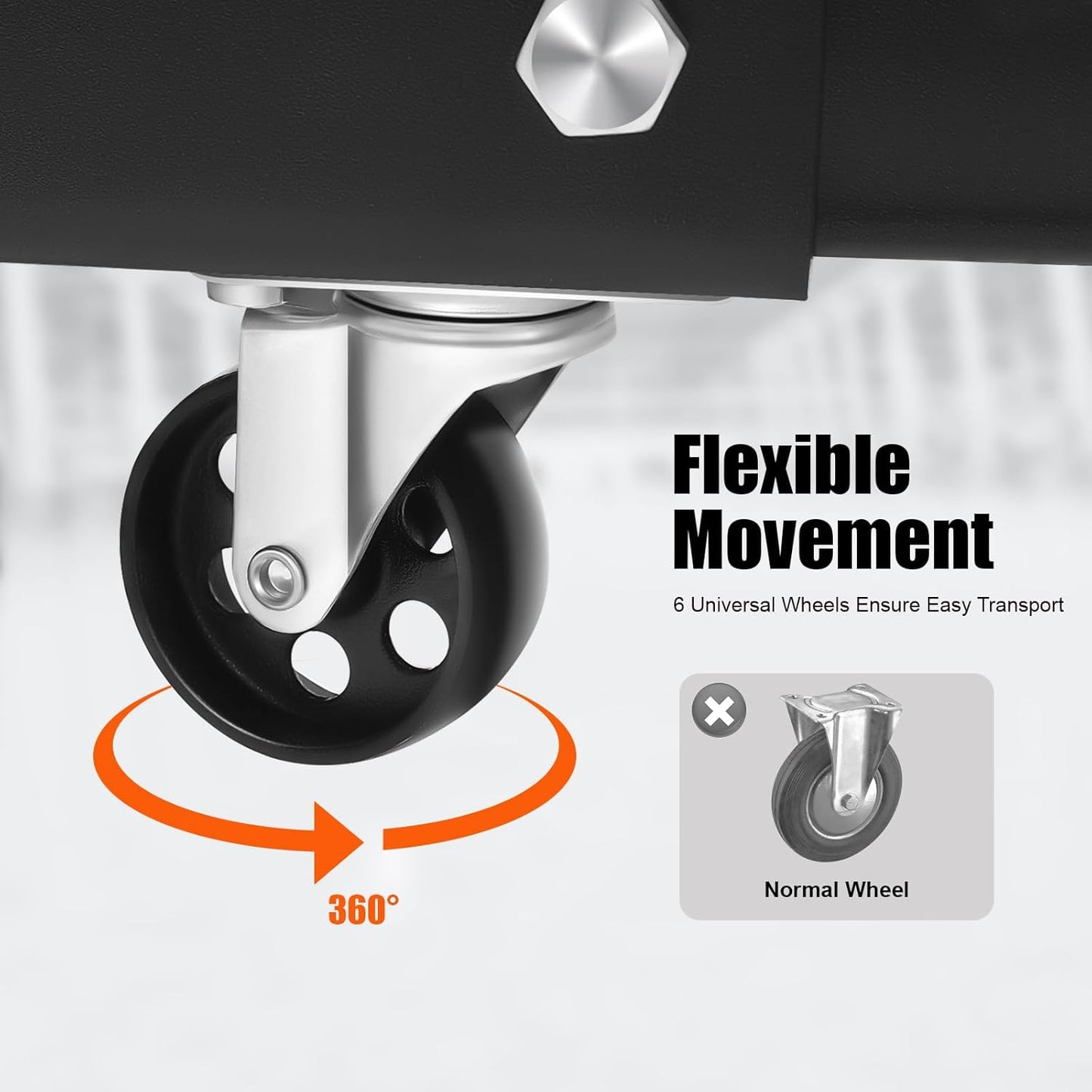 LOYALHEARTDY 2 Ton Hydraulic Engine Hoist, Folding Engine Lift with 6 Wheels, Heavy Duty Steel Shop Engine Crane, Cherry Picker Engine Hoist for Garage, Workshop, 4400 LBS (Black, 2 Ton)