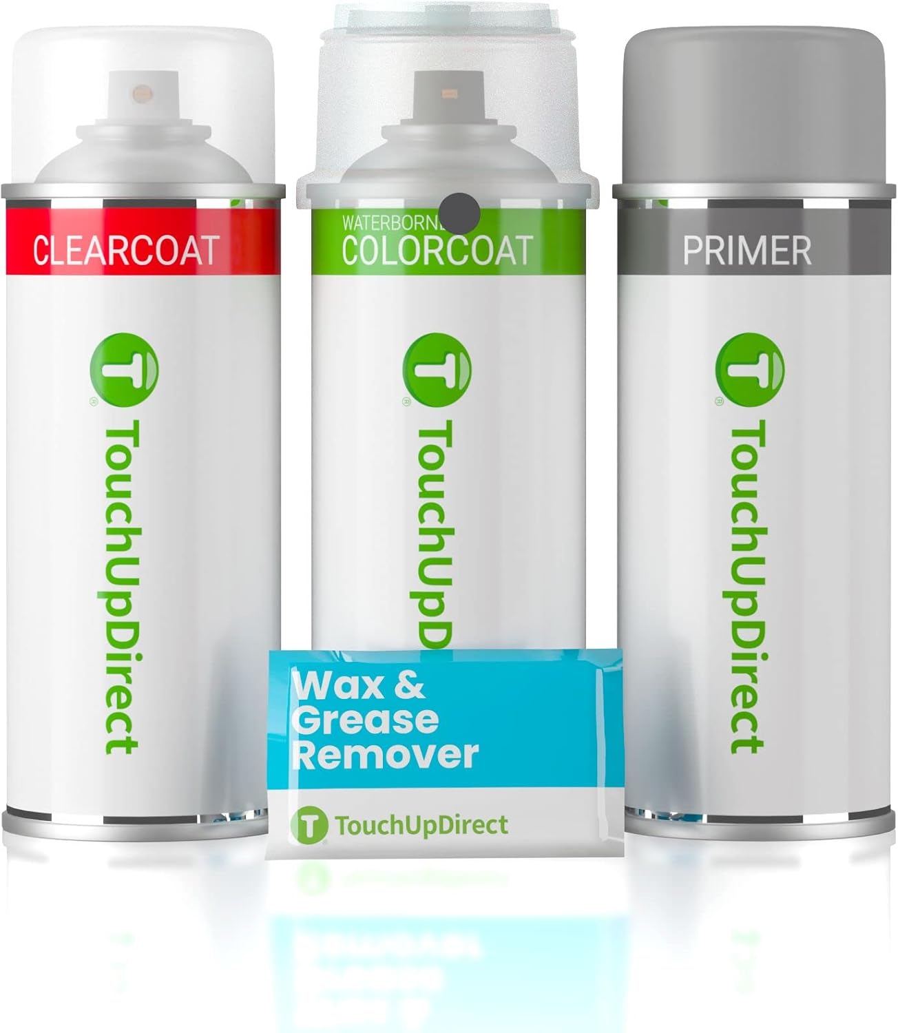 TouchUpDirect 1H1 Gray/Predawn Gray Metallic Compatible with Toyota Exact Match Touch Up Paint Aerosol - Preferred Kit