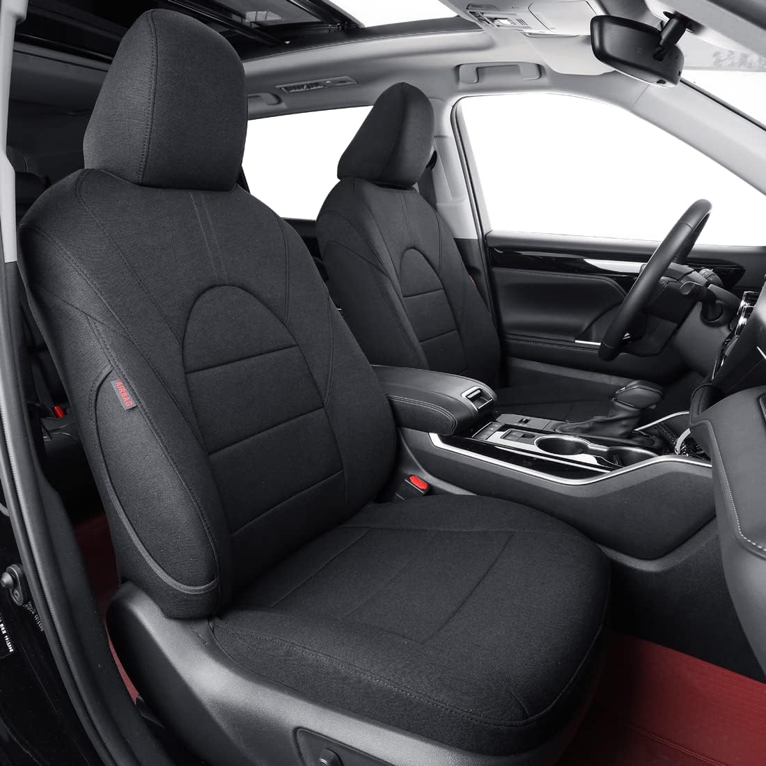 coverdream Custom Seat Covers Compatible with Select Toyota Camry SE,SE Sport,XSE 2012 2013 2014 2015 2016 2017 Models (Black,Full Set)