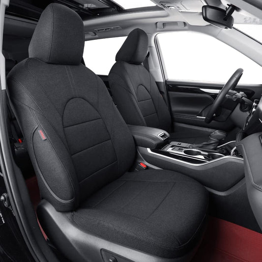 coverdream Custom Seat Covers Compatible with Select Toyota Camry Hybrid 2012 2013 2014 2015 2016 2017 Models (Black,Full Set)