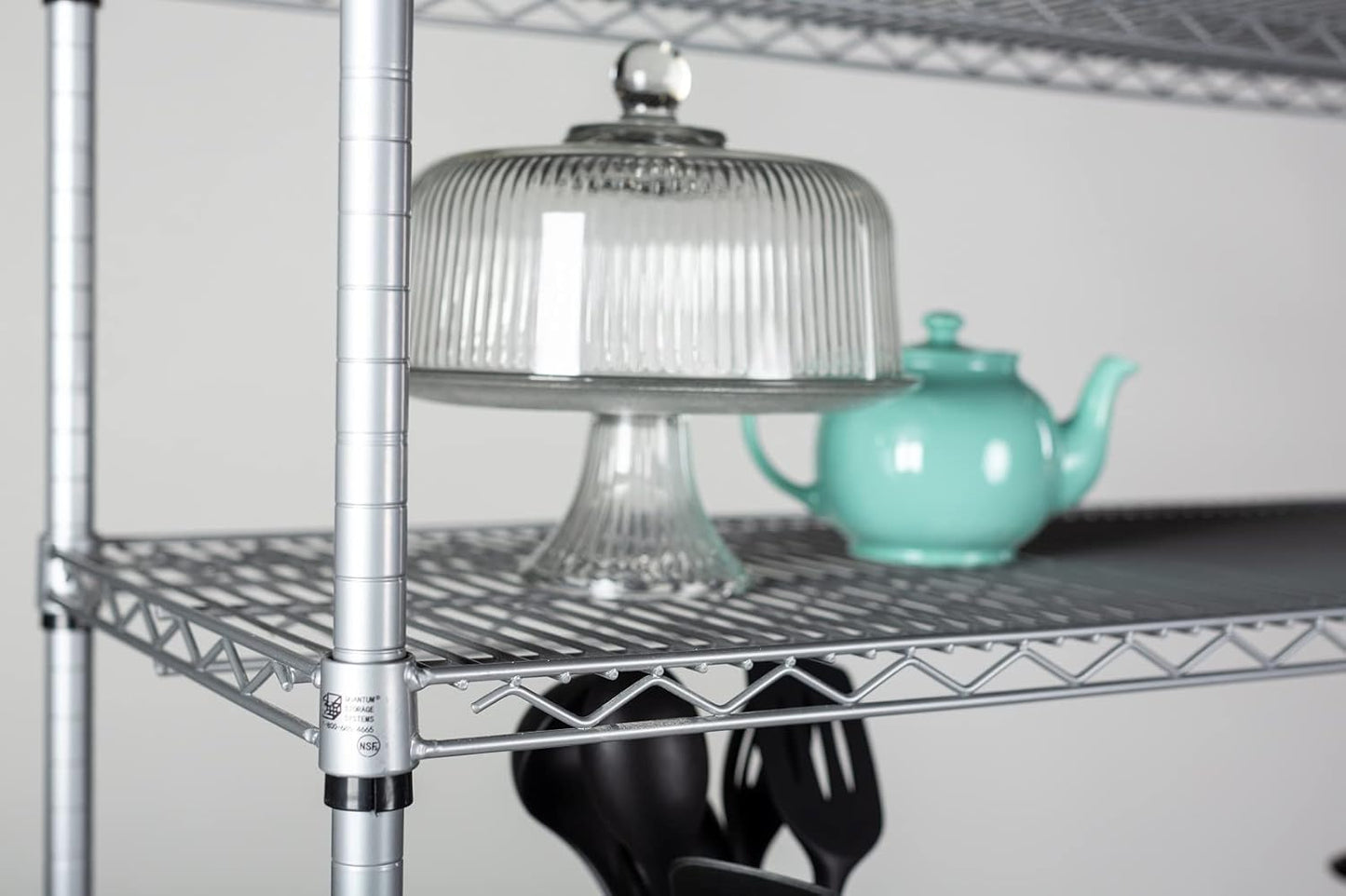 Omega 12" Deep x 30" Wide x 63" High 3 Tier Gray Starter Shelving Unit