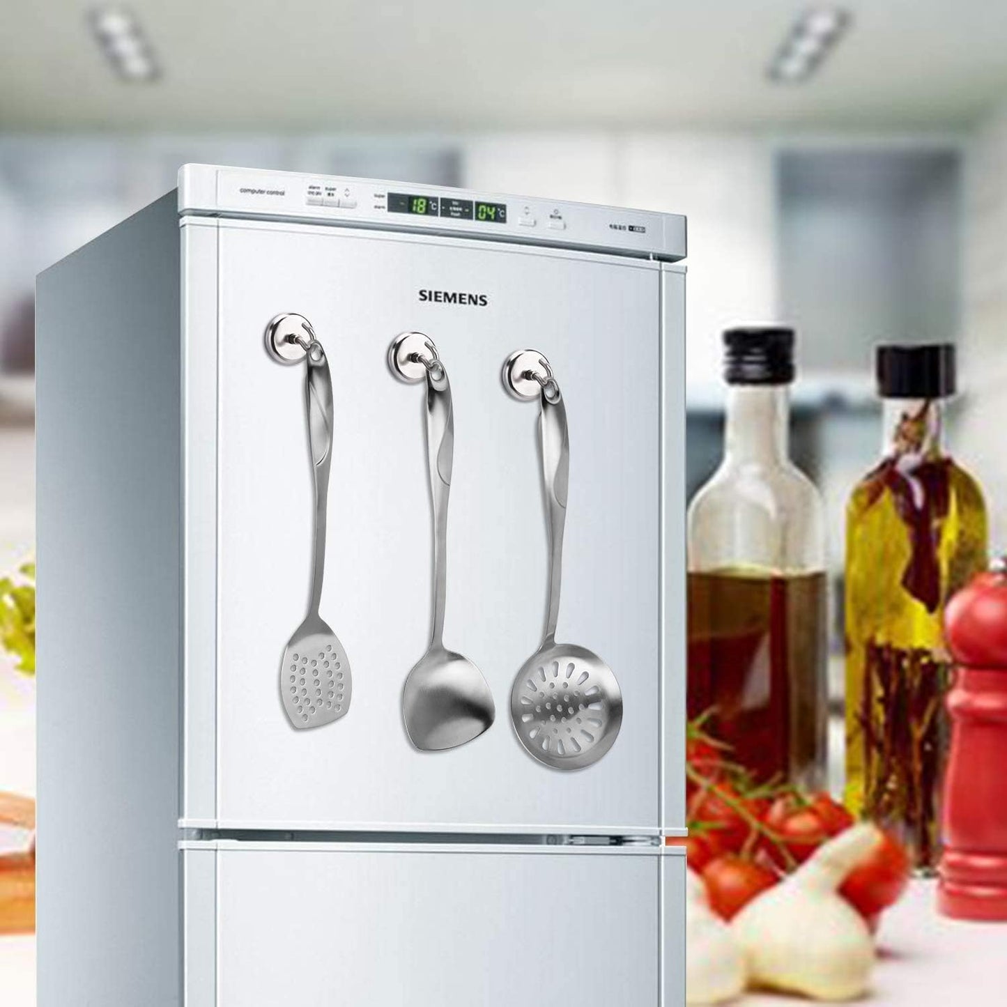 LOVIMAG 100LBS Heavy Duty Magnetic Hooks, Strong Neodymium Magnet Hooks for Hanging, Rare Earth Magnets with Hooks for Locker Accessories, Kitchen, Classroom, Office, Ceiling,Cruise Cabins, etc-12pcs