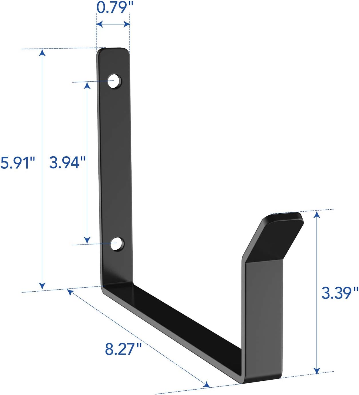 FLEXIMOUNTS 2 Pack Add On Storage Utility Hook Accessory for Garage Ceiling Rack, Max Weight Capacity up to 35lbs, Black