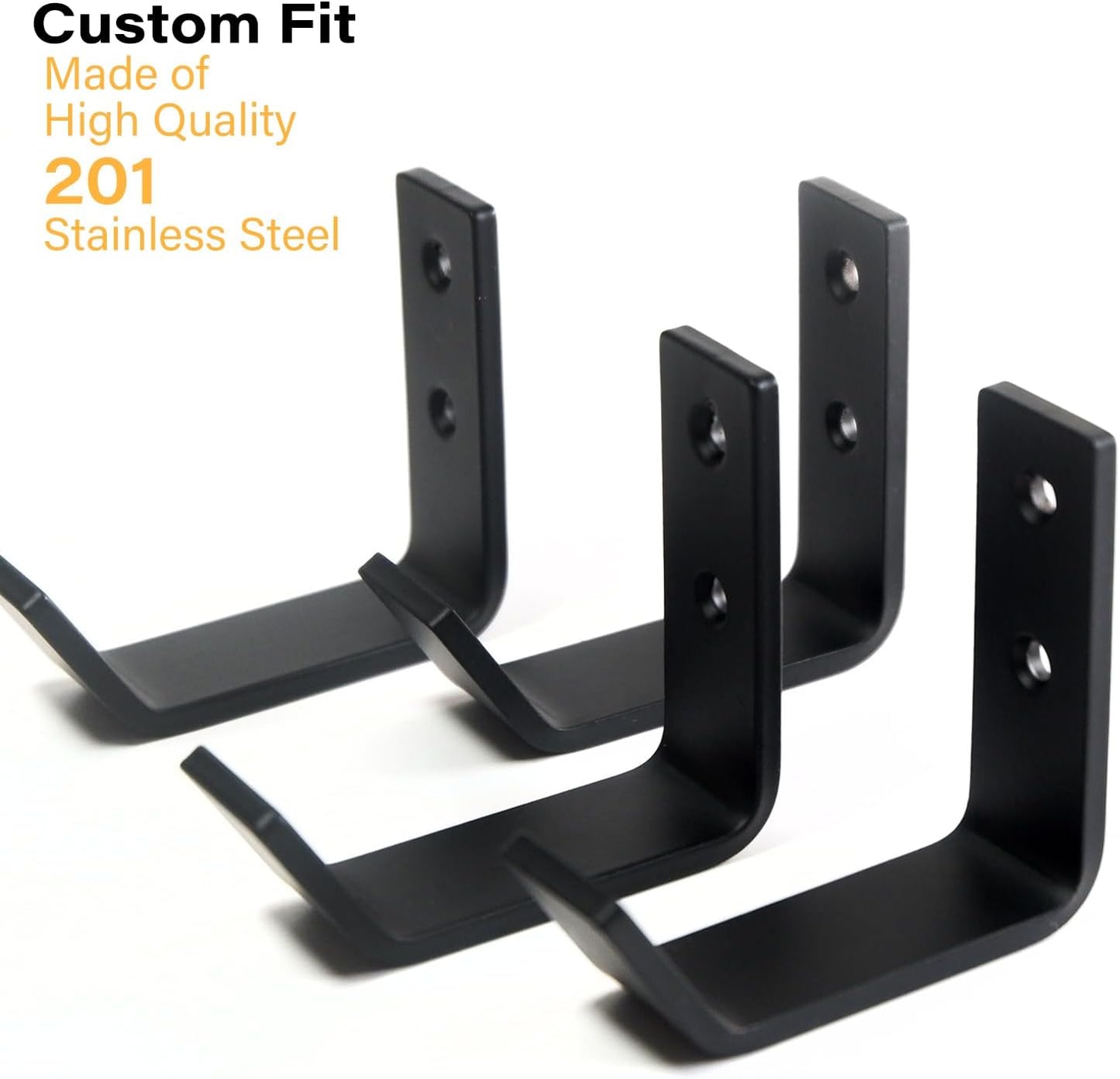 8 Packs Jack Stands Wall Mount Organizer, Heavy Duty Stainless Steel Holder Hook Fits 2 & 3 & 4 Ton Jack Stands