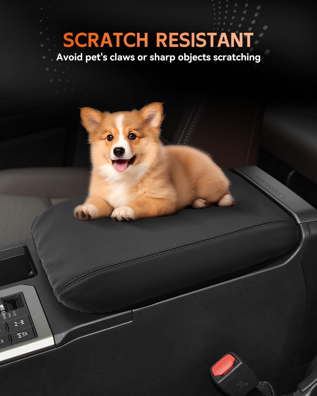 CDEFG for 2024 2025 Toyota Land Cruiser 250 Center Console Cover Armrest Box Cover for Land Cruiser (1958, Land Cruiser) Accessories Arm Rest Protector