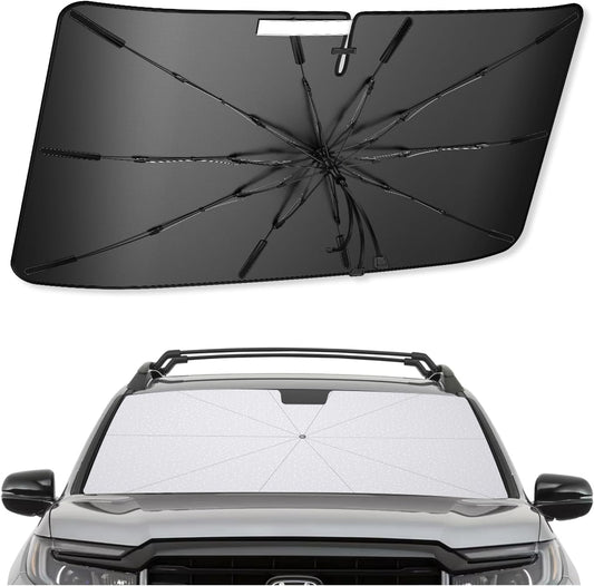 SXCY for 2017-2025 Honda Ridgeline Windshield Umbrella Sunshade [Easier Foldable] for 2025 Honda Ridgeline Accessories 2025 Ridgeline Sunshade Umbrella 2025 Ridgeline Windshield Umbrella Sun Shade