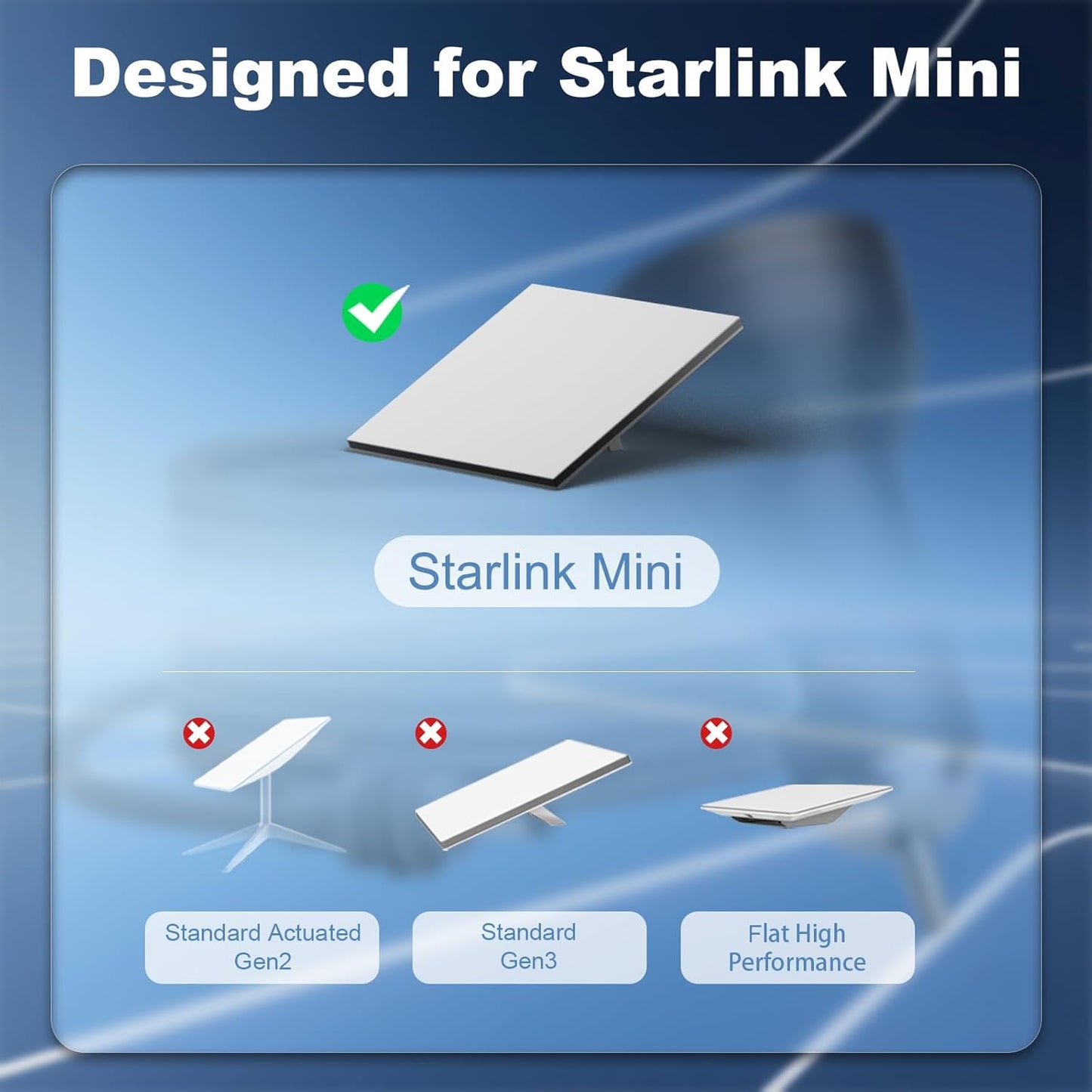 Starlink Mini Car Adapter 3M/10FT, Starlink Cable Car Charger 12V-24V, Starlink Mini Cigarette Lighter Adapter with Digital Display, Built-in Protections Starlink Accessories