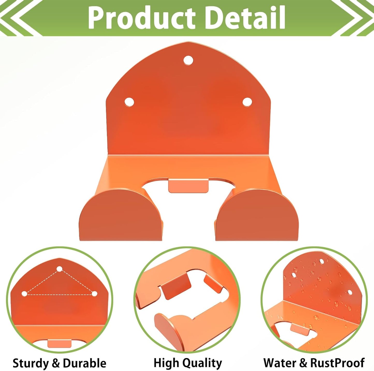 Trimmer Rack Wall Mount Heavy Duty Weedeater Hanger for Garage Wall Bracket Garage Organizer Weed Eater Hanger for Grass Trimmer, Garden Tools 2 Pack