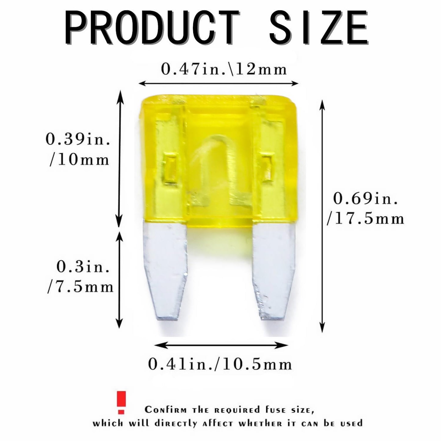 100 Pack Auto Fuses 20 AMP APM/ATM 32V Mini Blade Style Fuses 20A Short Circuit Protection Car Fuse (20 AMP)