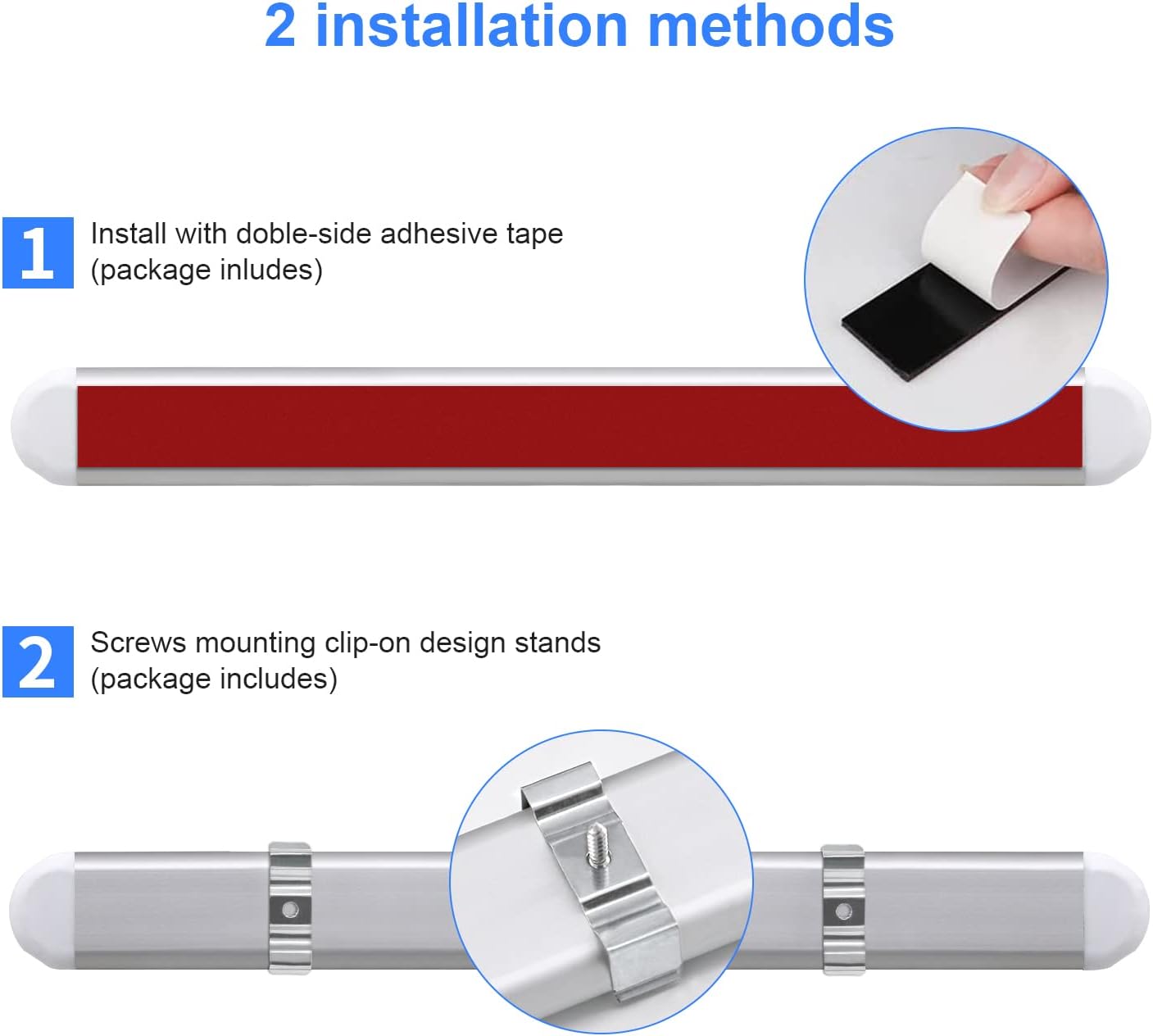 12V LED Interior Light Bar | 120LEDs 1800LM 8W DC 12 Volt led Strip Lights with ON/Off Switch RV Led Lights Interior for Camper Truck Van RV Trailer Cargo Lights Fixture Motorhome (4Pack)