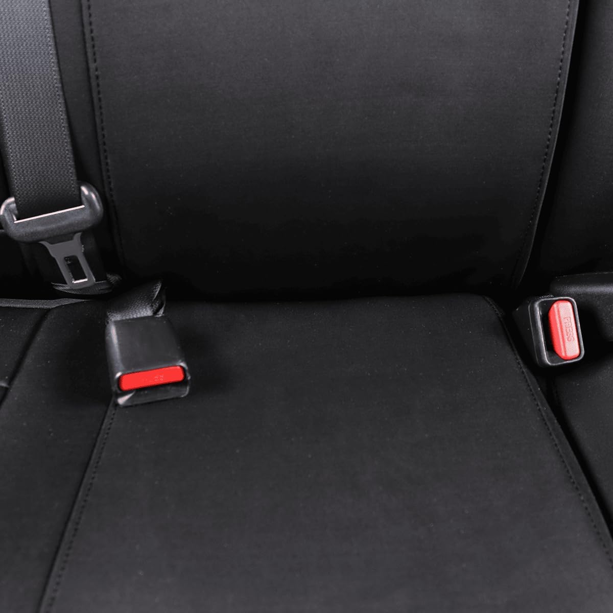 EKR Custom Fit Tacoma Car Seat Covers for Select Toyota Tacoma 2016 2017 2018 2019 2020 2021 2022 2023 Access Cab - Full Set, Neoprene (Black)