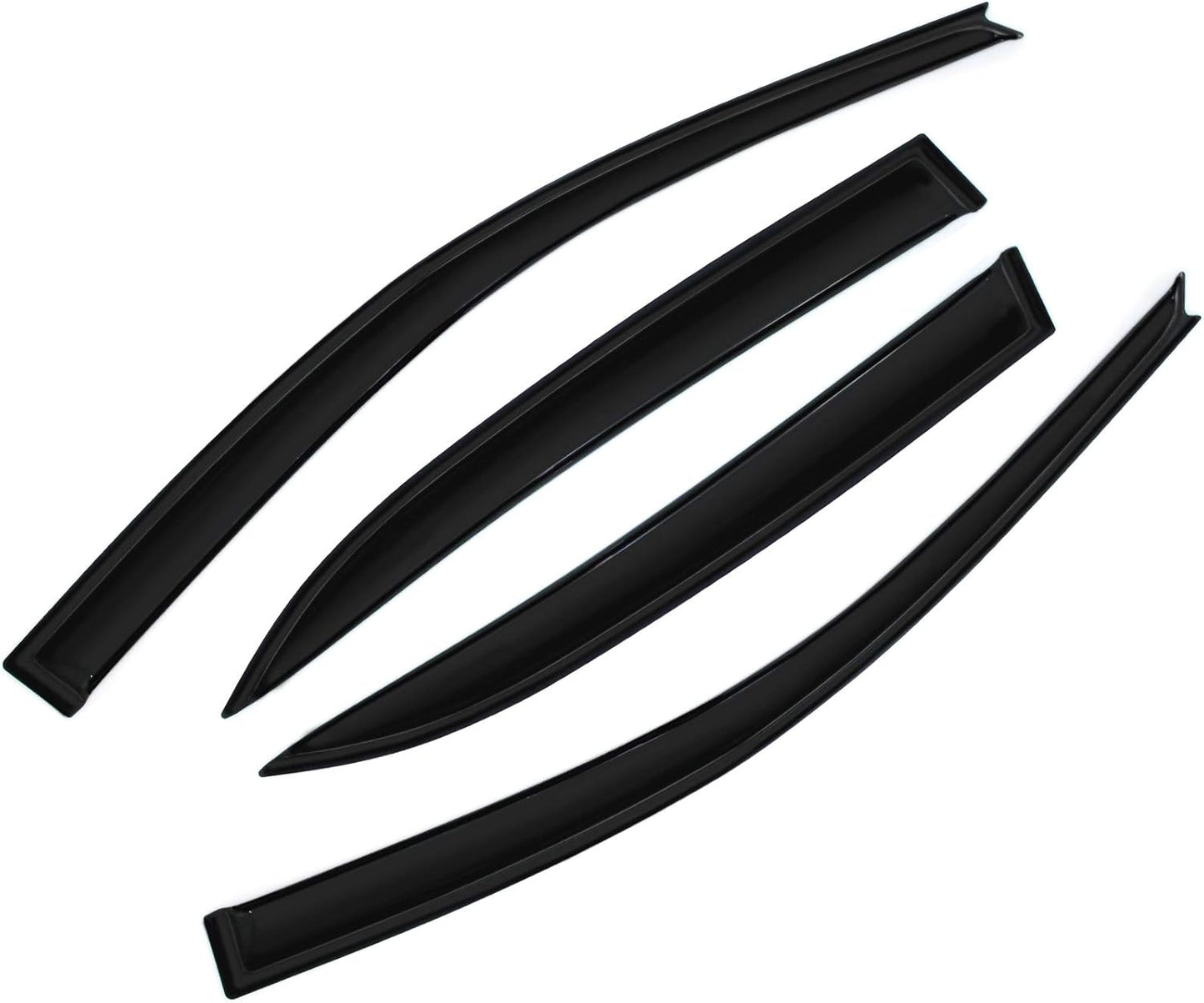 Smoke Window Visors Compatible with 2003-2008 Toyota Corolla Sun/Rain Guards Wind Deflector 4pcs 94620