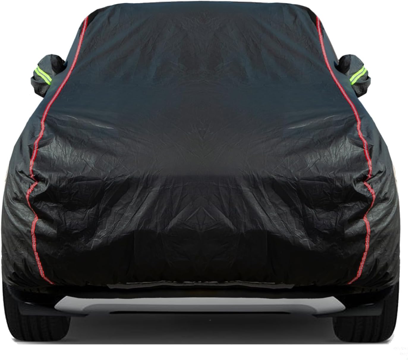Breathable New Material, Waterproof Car Cover, Locks and Zipper Doors, Sunscreen Waterproof UV Prevention Snowproof Wind and Windproof,Suitable for Indoor Outdoor,for SUV (205"-216") B14