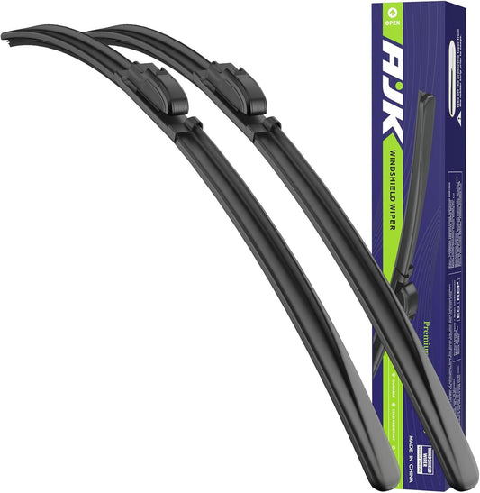 AJK Front Windshield Wiper for Hyundai Elantra 2011 2012 2013 2014 2015 2016, Original Equipment Window Wipers Blades, Conventional, Vehicle Specific Fit, Pack of 2