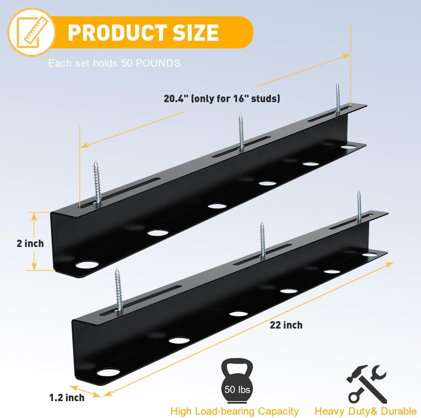 TOPOWN Overhead Garage Ceiling Bin Storage Rack, Heavy Duty Tote Slide Garage Storage System Overhead Tote Storage Rail System (for 4 Bins)