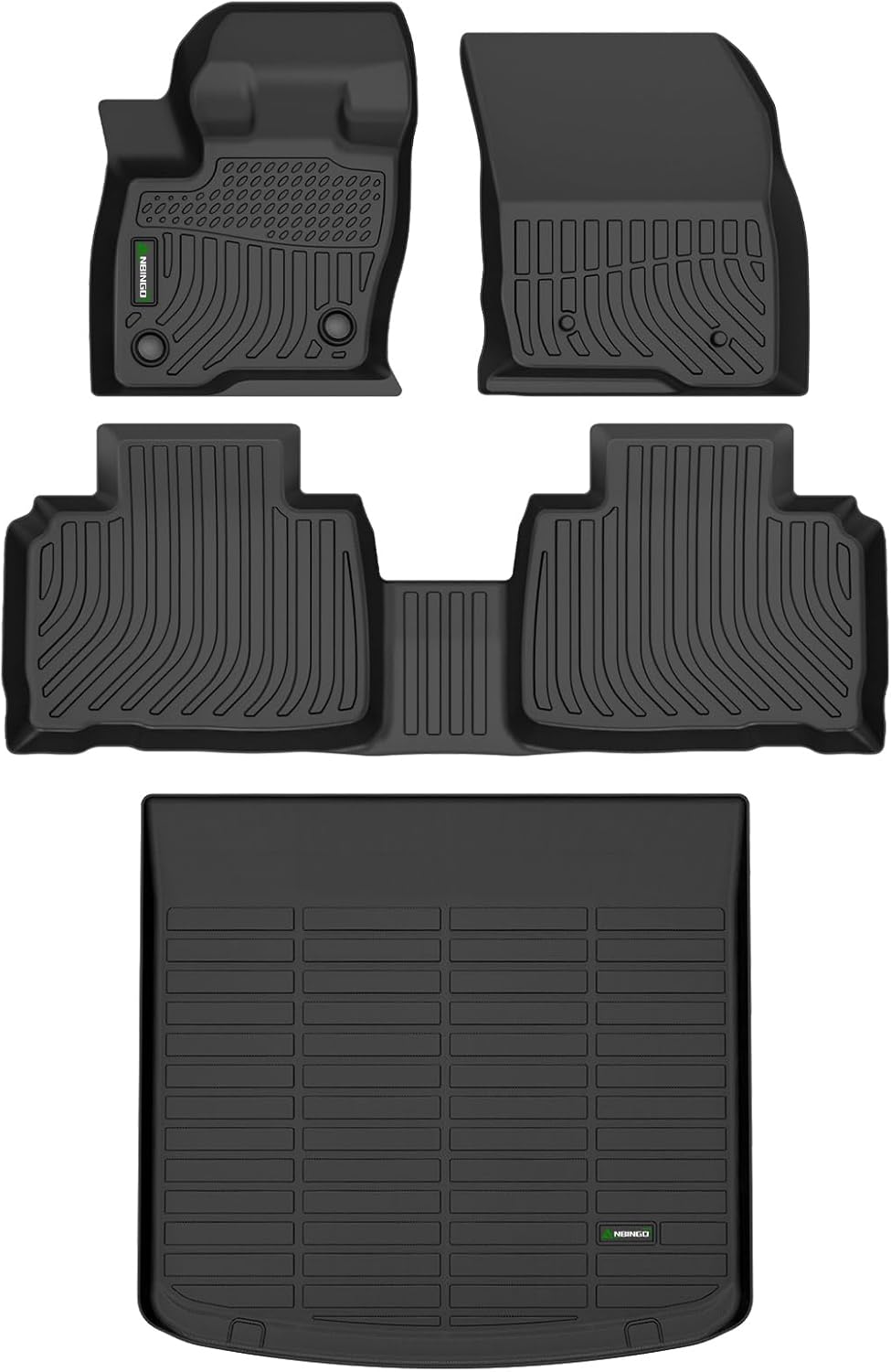 Floor Mats & Cargo Liners for 2019-2023 Lincoln Nautilus/2016-2018 Lincoln MKX - All Weather for Lincoln Nautilus Floor Mats, for Lincoln MKX Floor Liner Cargo Mat Trunk Liner, Black