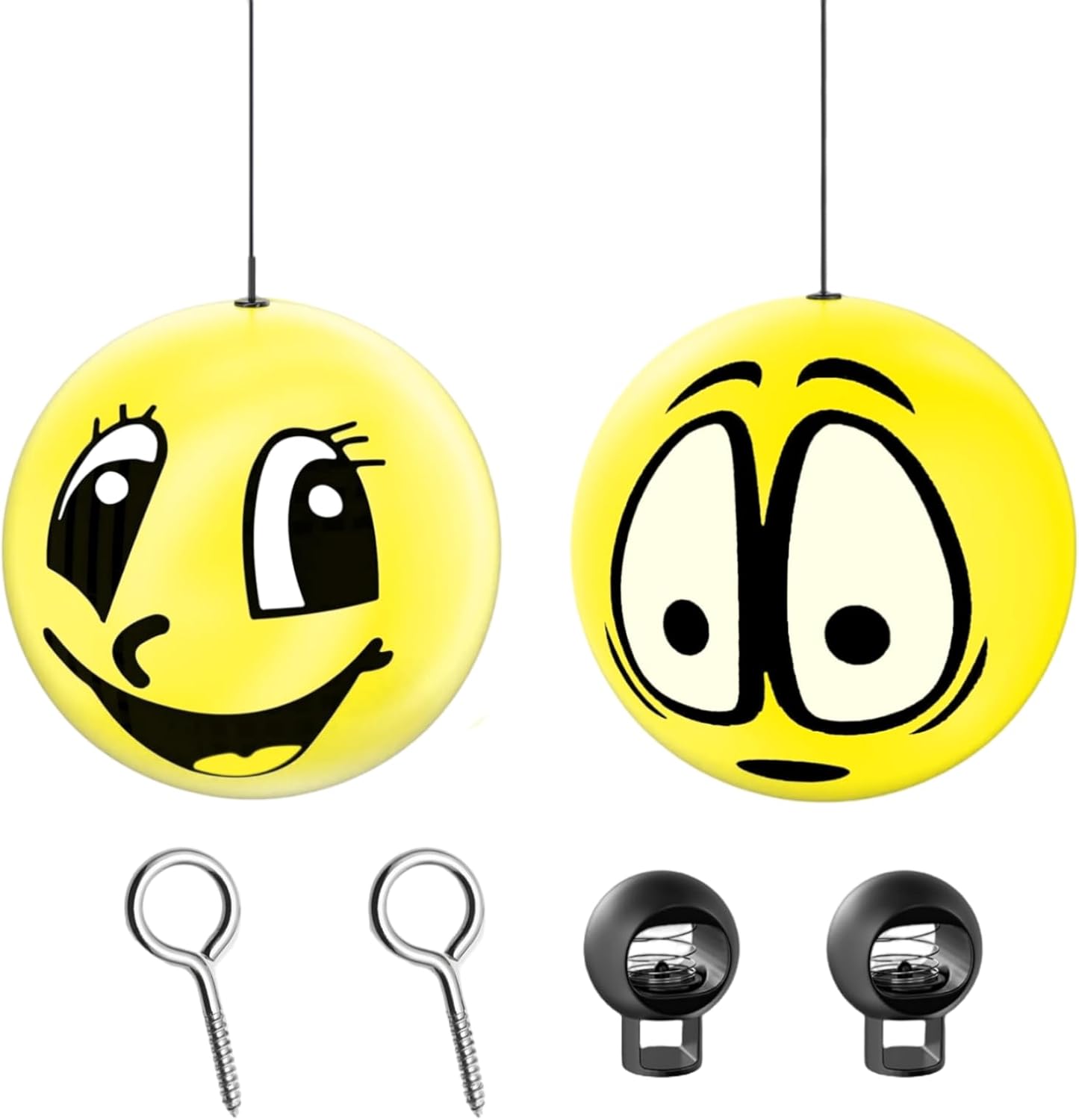 Shudyear Parking Lot Parking Assist Ball Guidance System, Parking Indicator, Parking Assist Ball, Parking Assist Kit, Parking Lot Jam, Perfect Garage Parking Indicator Light (Eye&Smile)