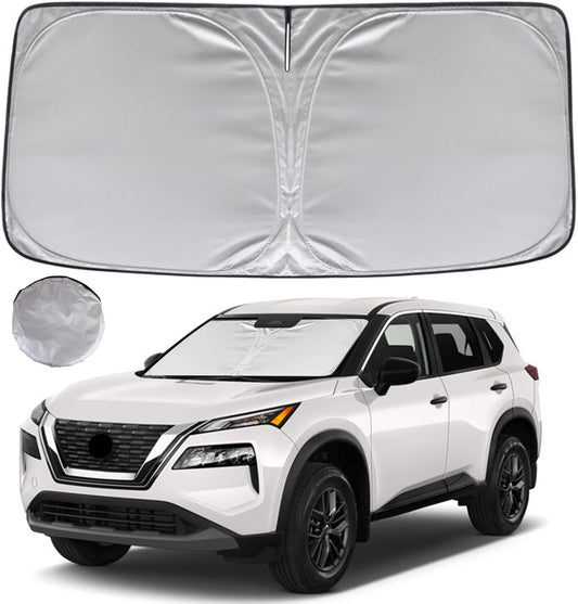 KAYZT Windshield Sun Shade for 2017-2024 Nissan Rogue Sport (Not for Rogue) Foldable Sunshade Front Window Custom Fit Car Accessories