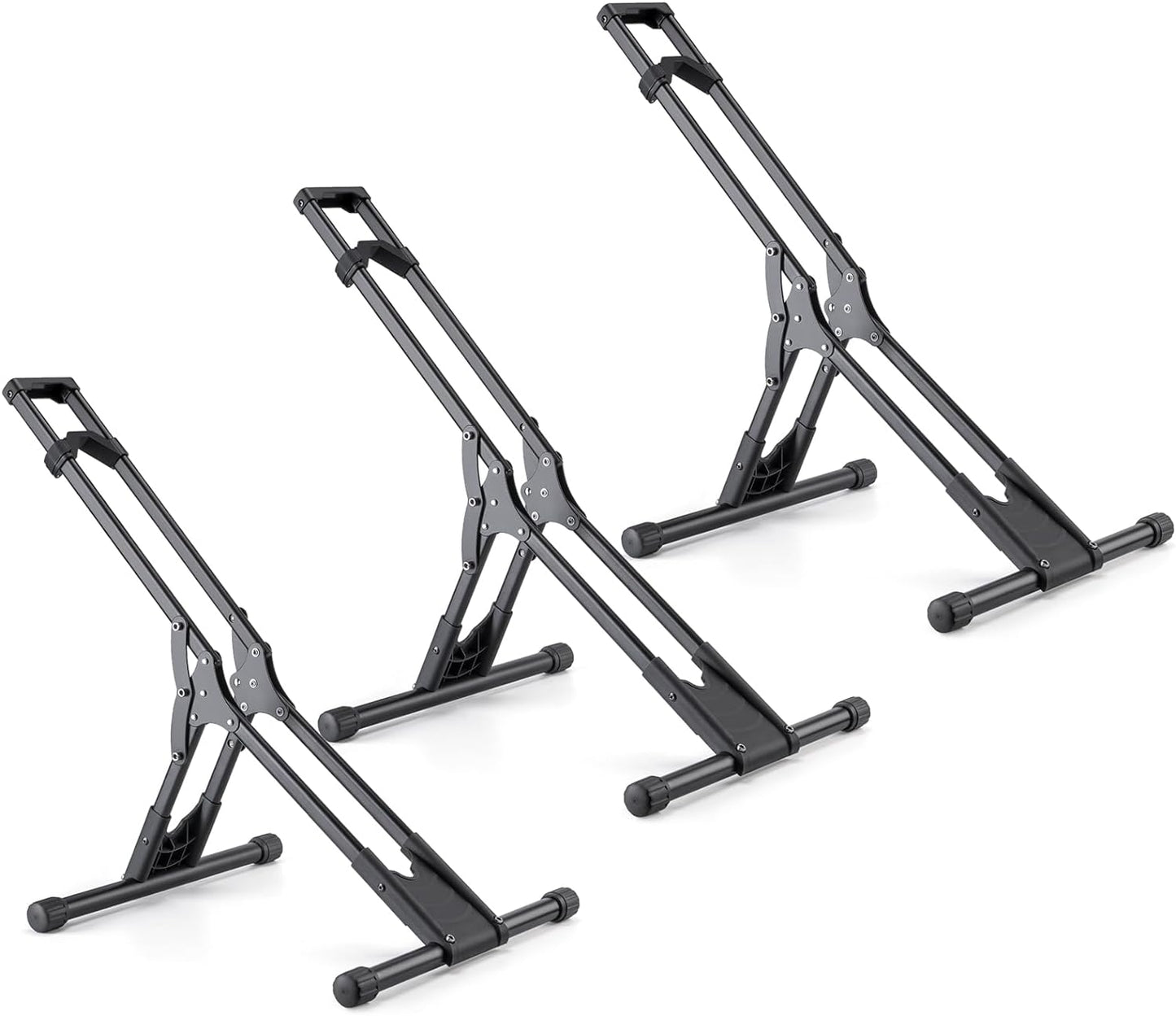 Bike Floor Stand Rack- Indoor Bike Stand for Garage/Home - Bike Storage Bicycle Parking Rack Fit 20”-29” Mountain Road Bikes (3 Bike Rack)