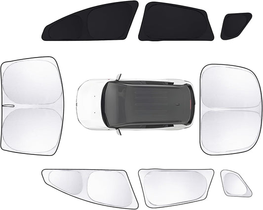 8pcs Car Window Shades for Tesla Model S2012-2025 2026 (Not Model S Plaid/Long Range) Accessories,Windshield Side Rear Full Sunshade,Sun Visor UV Blocking, Privacy Protection for Camping Outdoor