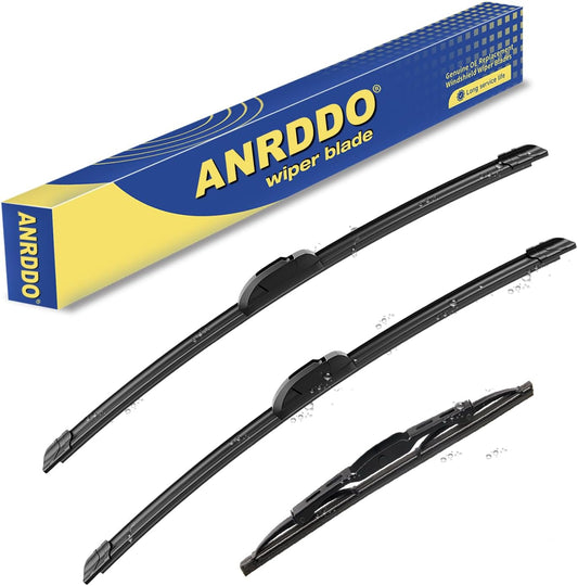 3 wipers Replacement for Chevrolet Suburban Cadillac Escalade Tahoe 2015-2020/GMC Yukon Chrysler Pacifica, Windshield Wiper Blades Original Equipment Replacement - 22"+22"+13" (Set of 3) U&J HOOK